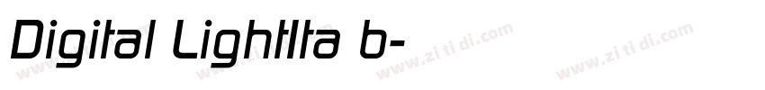 Digital LightIta b字体转换